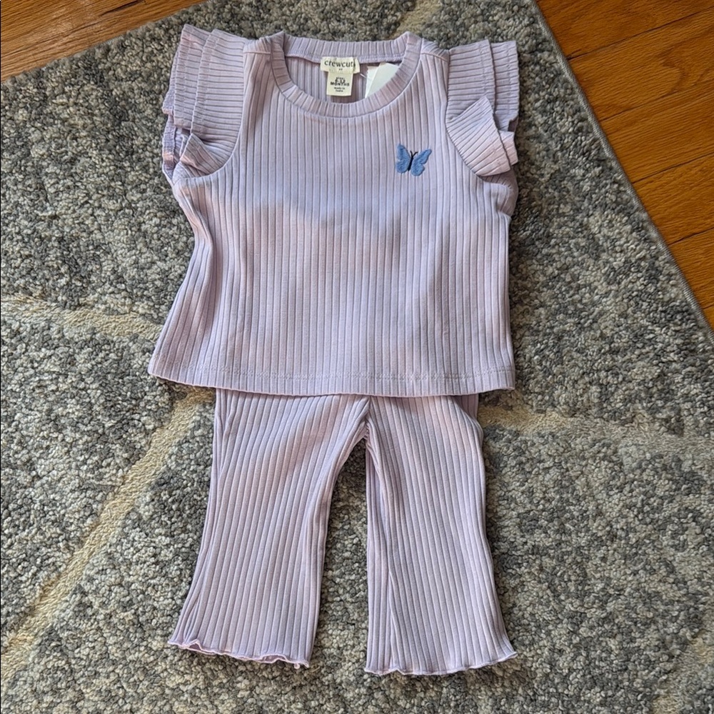Crewcuts Lavender Kids Matching Set